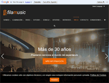 Tablet Screenshot of filamusic.com